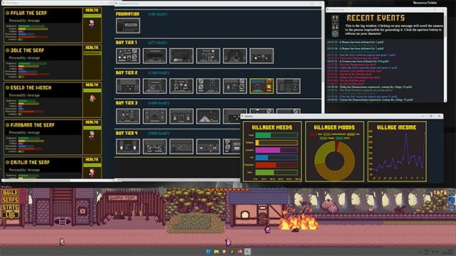 Xây dựng ngôi làng Trung cổ ngay trên màn hình máy tính với game Desktopia