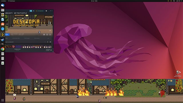 Thoải mái sắp xếp các cửa sổ Desktopia trên màn hình và tùy chỉnh kích thước như ý