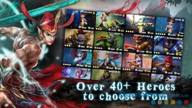 Hơn 40 anh hùng cho bạn thỏa sức lựa chọn và thử sức ở mọi vị trí