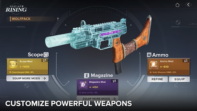 Tùy chỉnh các vũ khí mạnh mẽ, đa dạng