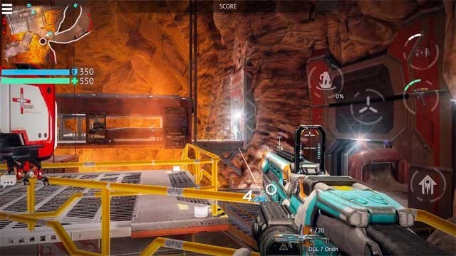 Khám phá nhiều môi trường bắn súng khác nhau trong game Infinity Ops