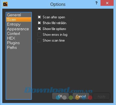 Các lựa chọn cài đặt