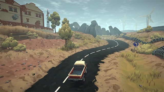 DETOUR là game phiêu lưu lái xe trong thế giới khoa học viễn tưởng do AI thống trị