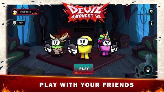 Devil Amongst Us là game online có cách chơi khá giống với game Among Us
