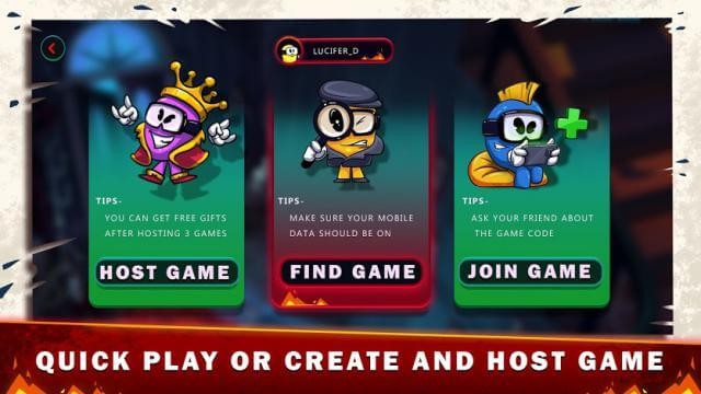 Chơi nhanh hoặc tự tổ chức game của bạn