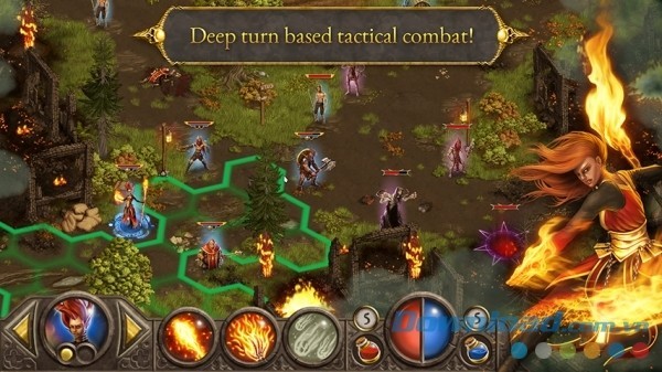 Game nhập vai hành động theo lượt có chiều sâu Devils & Demons cho Android