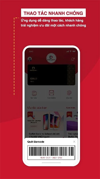 Thao tác nhanh chóng