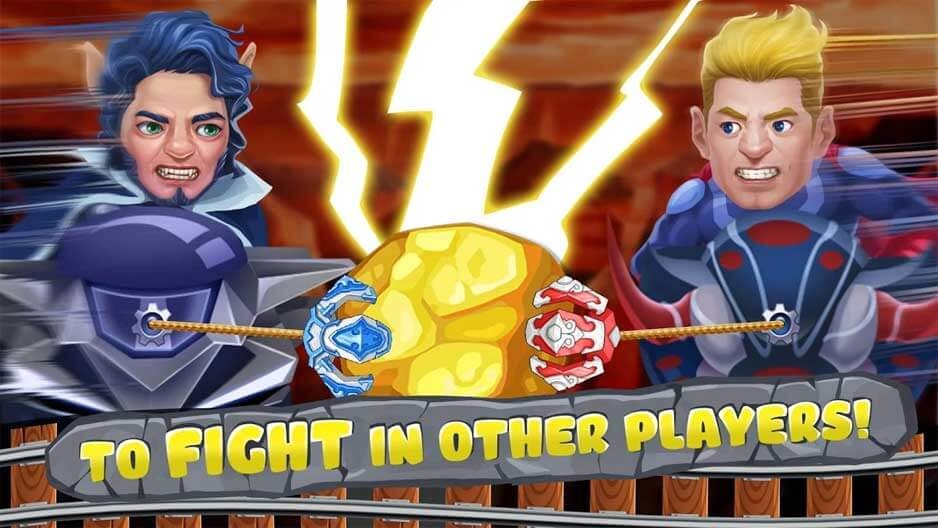 Chiến đấu với người khác trong Gold Miner World Tour cho Android