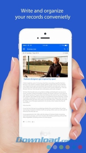 Diaro cho iOS viết và ghi chú thuận tiện