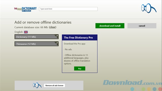 Tải từ điển offline