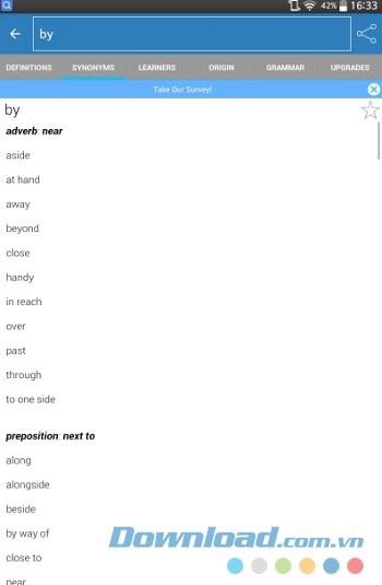 Tìm từ đồng nghĩa trên Dictionary.com