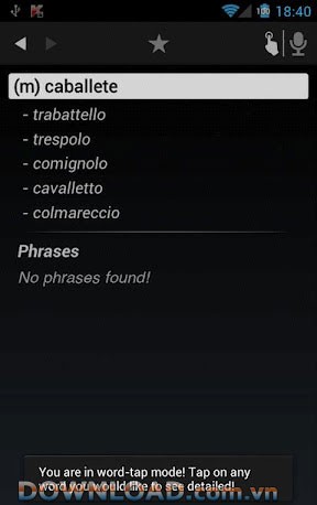 Dictionary Spanish Italian for Android