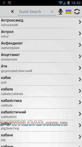 Dictionary Ukrainian English for Android