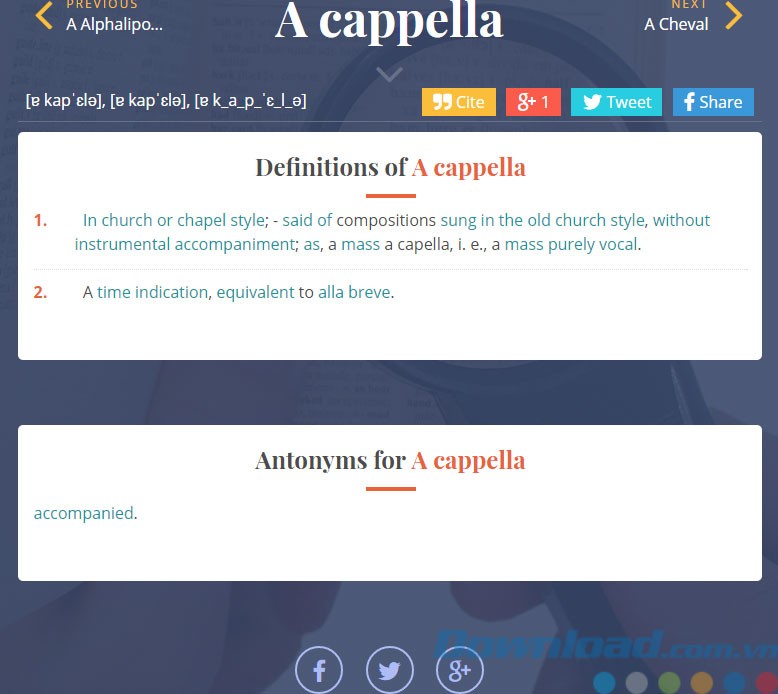 Tra cứu định nghĩa