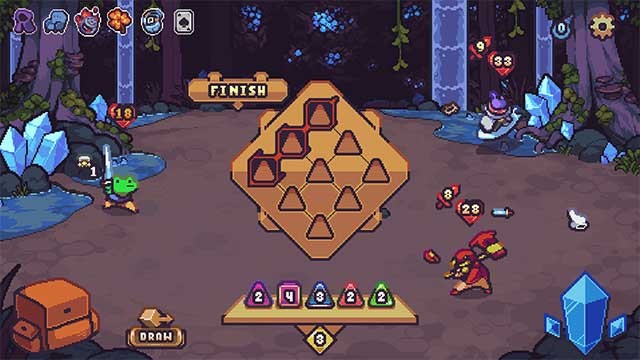 Đối phó với kẻ thù bằng cách kết hợp các viên xúc xắc trên bảng