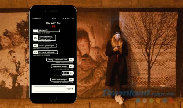 Ứng dụng nhắn tin cùng người lạ khi pin yếu