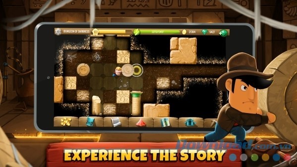 Trải nghiệm câu chuyện hấp dẫn của Diggy's Adventure cho Android