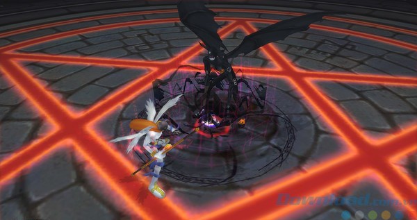 Cảnh chiến đấu trong Digimon Masters Online