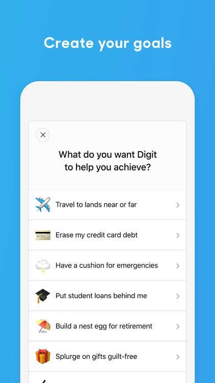 Đặt ra mục tiêu và Digit sẽ giúp bạn đạt được điều đó