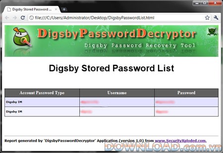 DigsbyPasswordDecryptor