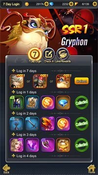 Đăng nhập game để nhận quà tặng mỗi ngày