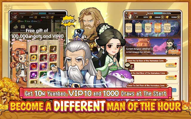 Diminutive Hero's Odyssey tặng bạn vô số phần thưởng khi bắt đầu game