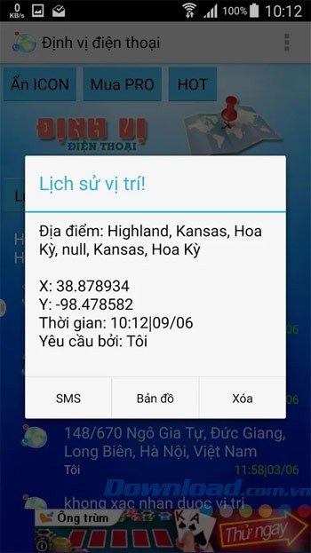 Lịch sử vị trí