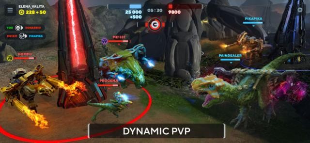 Tham gia các trận chiến khủng long PvP sôi động trong Dino Squad