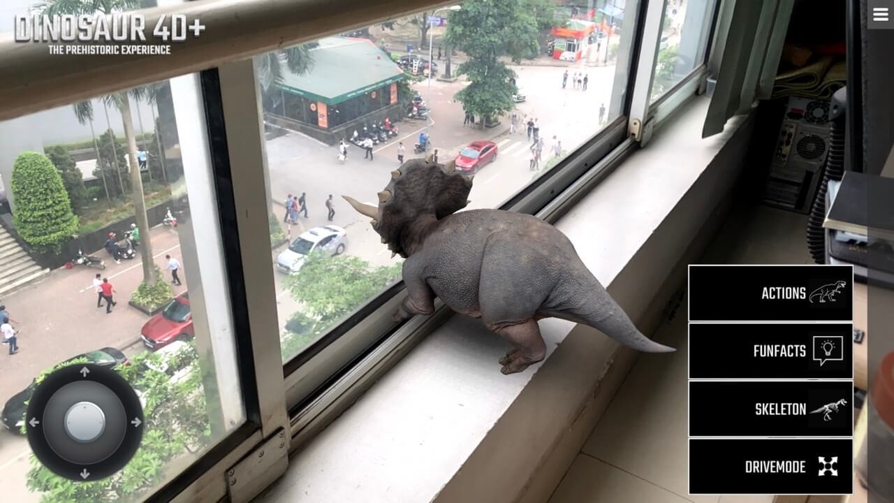 Quan sát những con khủng long di chuyển ngay trước mắt bạn với Dinosaur 4D+ cho Android