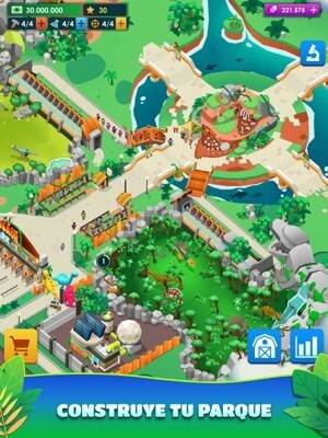 Xây dựng công viên khủng long trong game Dinosaur Park Jurassic Tycoon
