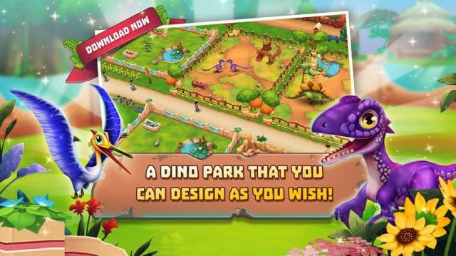 Xây dựng công viên khủng long của bạn trong game Dinosaur Park: Primeval Zoo