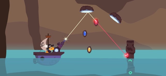 Dinosaur Pirates cho iOS giúp bé hiểu hơn về vật lý