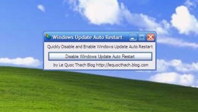 Disable Update Auto Restart