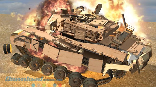 Phá hủy xe tăng chân thực