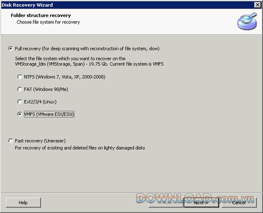 DiskInternals VMFS Recovery