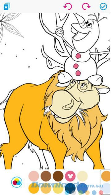 Tô màu nhân vật Disney