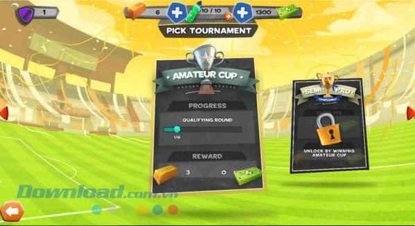 Chọn vòng đấu trong game