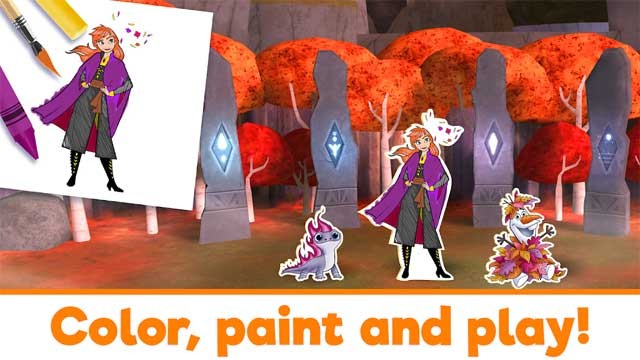 Tô màu và tương tác với các nhân vật Disney theo cách của bé