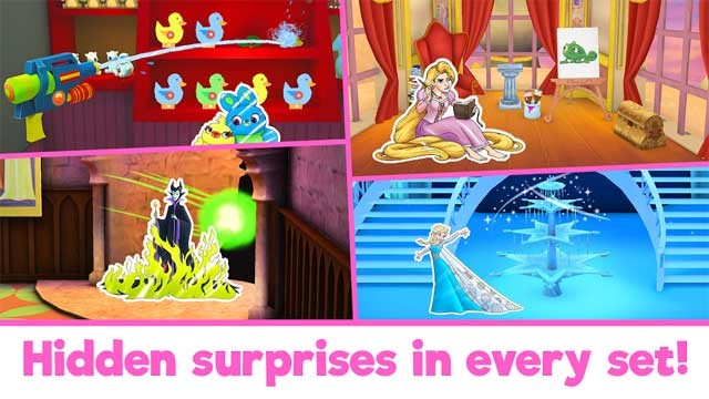 Rất nhiều điều bí mật ẩn giấu trong mỗi bối cảnh của Disney Coloring World Android