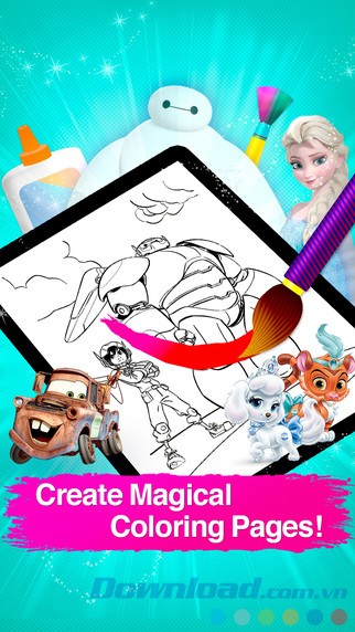 Ứng dụng tô màu cho bé