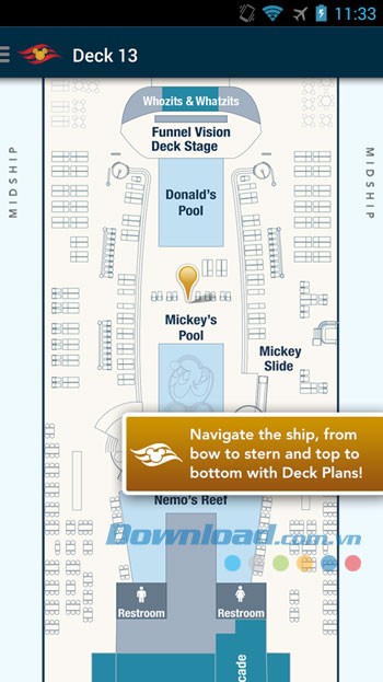 Các tính năng trên ứng dụng