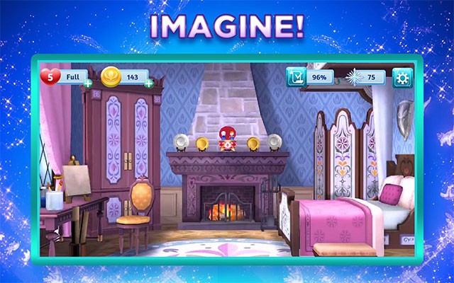 Giao diện chơi game Disney Frozen Adventures
