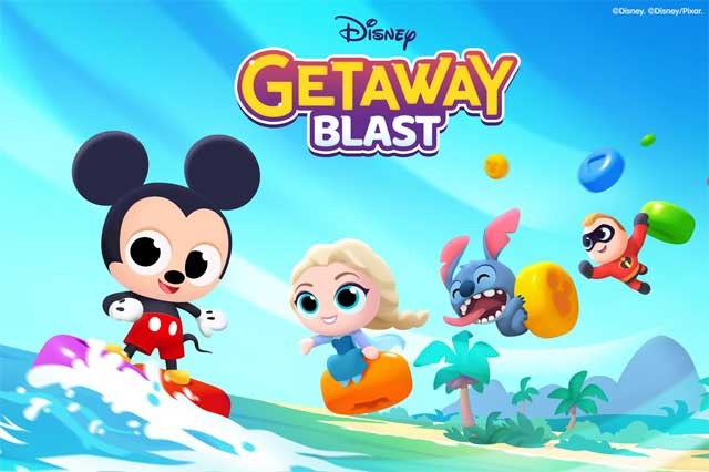 Tận hưởng những màn chơi match-3 vui nhộn trong game Disney Getaway Blast
