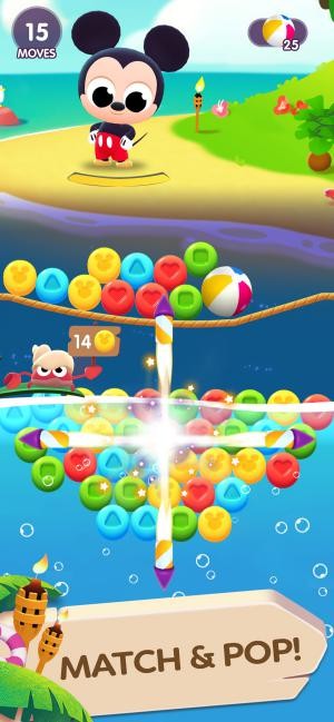 Disney Getaway Blast là game match-3 vui nhộn
