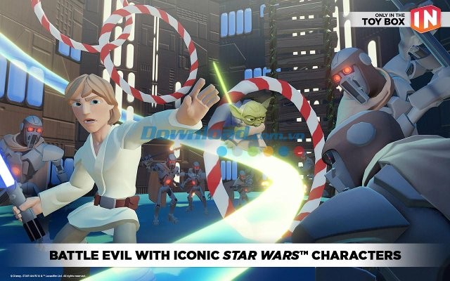 Tham gia những trận chiến trong game Disney Infinity: Toy Box 3.0 cho Android