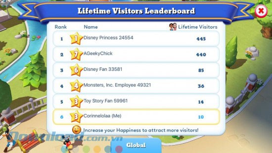 Kết nối với người chơi khác qua các tài khoản mạng xã hội