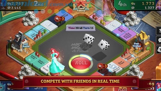 Cạnh tranh với bạn bè trên bàn chơi 4 người theo thời gian thực