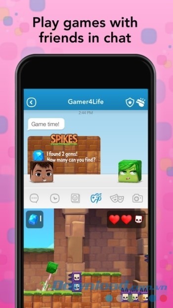 Chơi game cùng bạn bè ngay trong cửa sổ chat