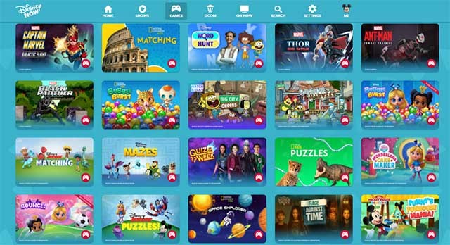 DisneyNow cho phép trẻ em xem trực tuyến hàng chục chương trình miễn phí