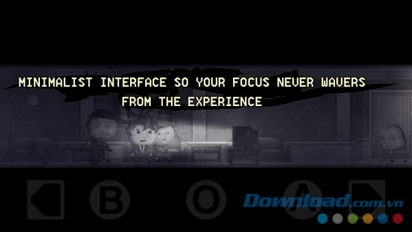 Giao diện DISTRAINT: Pocket Pixel Horror cho Android không gây rối mắt người chơi